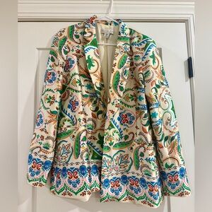 Rachel Zoe Multicolor Paisley Blazer